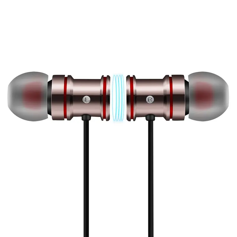 Металлический магнит наушник гарнитура Bluetooth стерео Спортивная беспроводная с