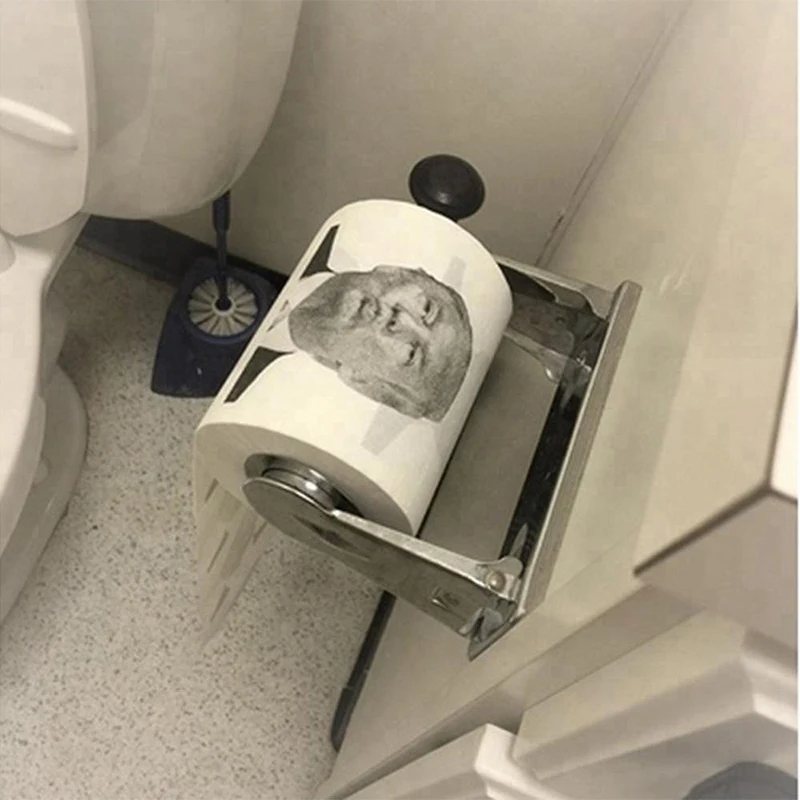 1 рулон хит президент Дональд Трамп смешные туалетные бумаги забавные новинка