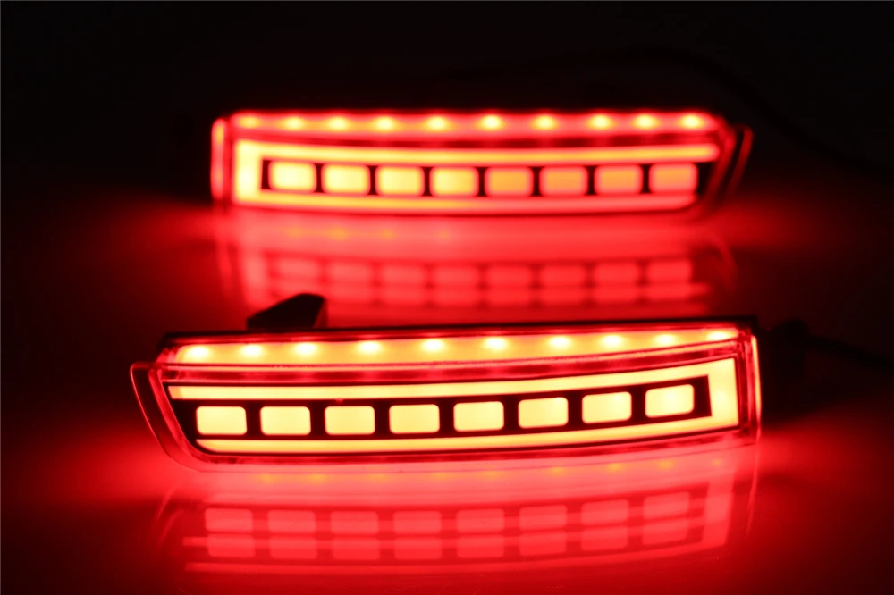 CSCSNL из 2 предметов автомобиля светодиодный задний бампер отражатель тормоз