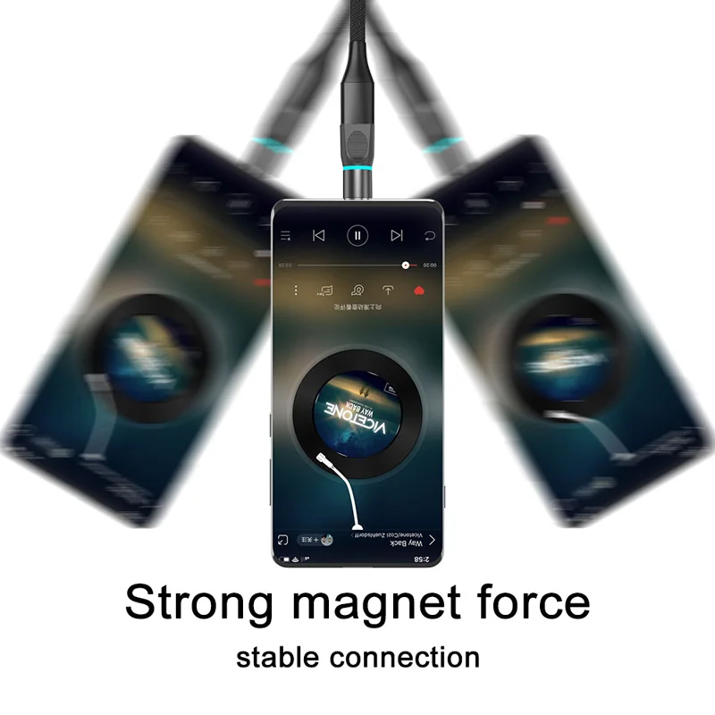 

CANDYEIC Type-c Magnetic Adapter for Huawei P40Pro P40 Honor 30s 9A OPPO Find X2 Realme X50 Magnetic Charger Data Transmission