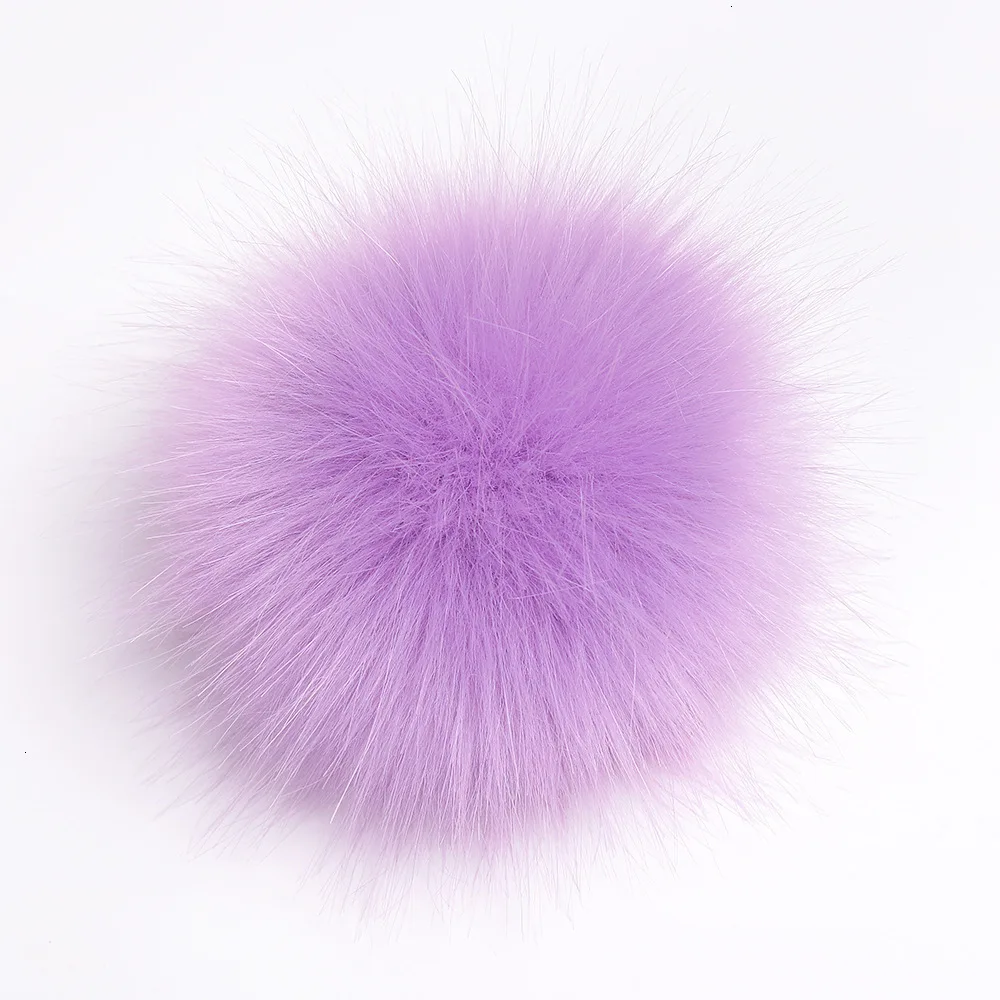 Purple taro 5 шт./партия, 8 см, мяч из искусственного лисьего меха, полиэстер, экологичный пушистый шар, одежда, обувь, шапки, аксессуары, Резиновая лента, интерфейс - Цвет: Purple taro
