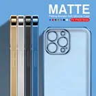 Чехол-рамка для Iphone 13 Pro Max, прозрачный, матовый, с прямым покрытием