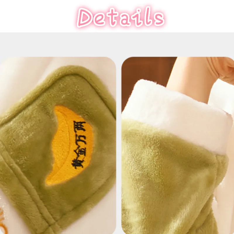 

Women Pajama Sets Patchwork Print Loose Casual Soft Flannel O-neck Long Sleeve Fashion Korean Style Thicken Sweet Girls Kawaii