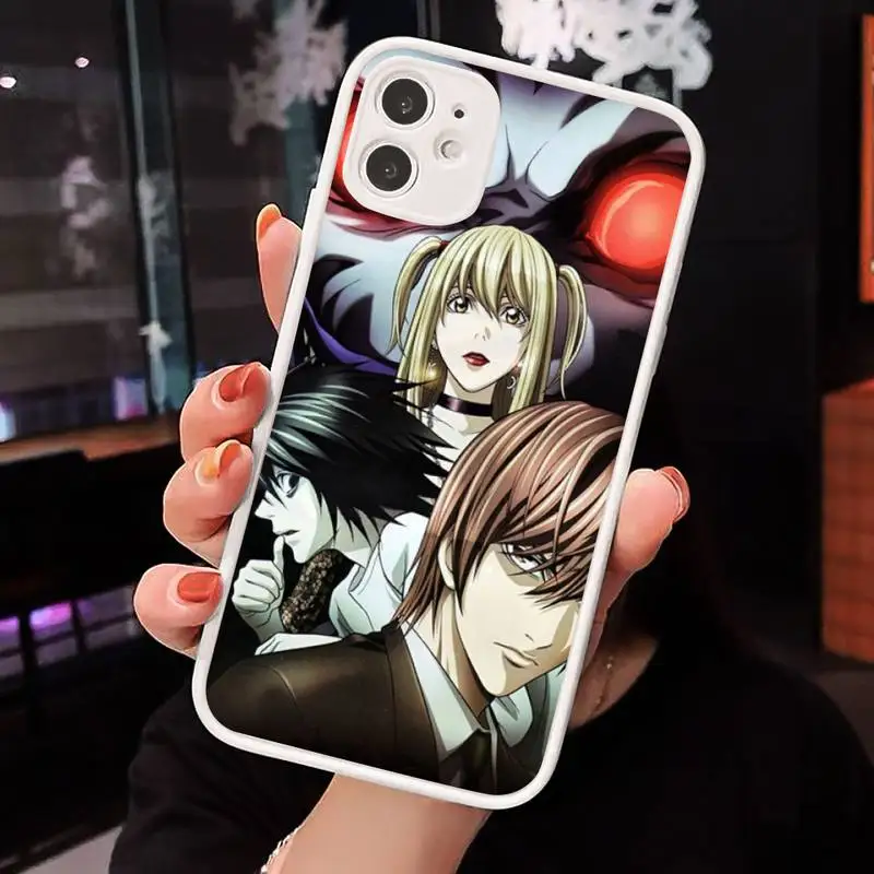 

Anime Manga Death Note Ryuk horror apple Phone Case Matte Transparent iPhone 7 8 11 12 s mini pro X XS XR MAX Plus cover funda