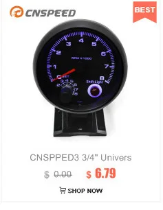 CNSPEED 30 мм об/мин сменный светильник Тахометр 1000-11000 об/мин предупреждение на выбор черный чехол для автомобиля YC100137