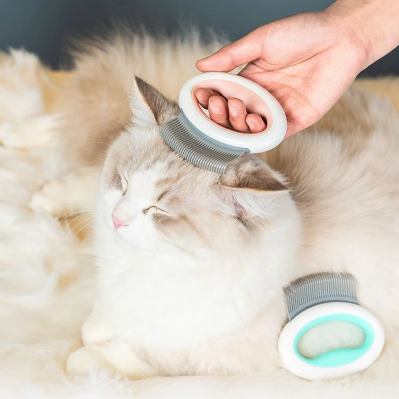 

Pet Comb Short Hair Removal Massaging Shell Comb Soft Groomings Brush Hair Shedding Brush For Dog and Cat DNJ998