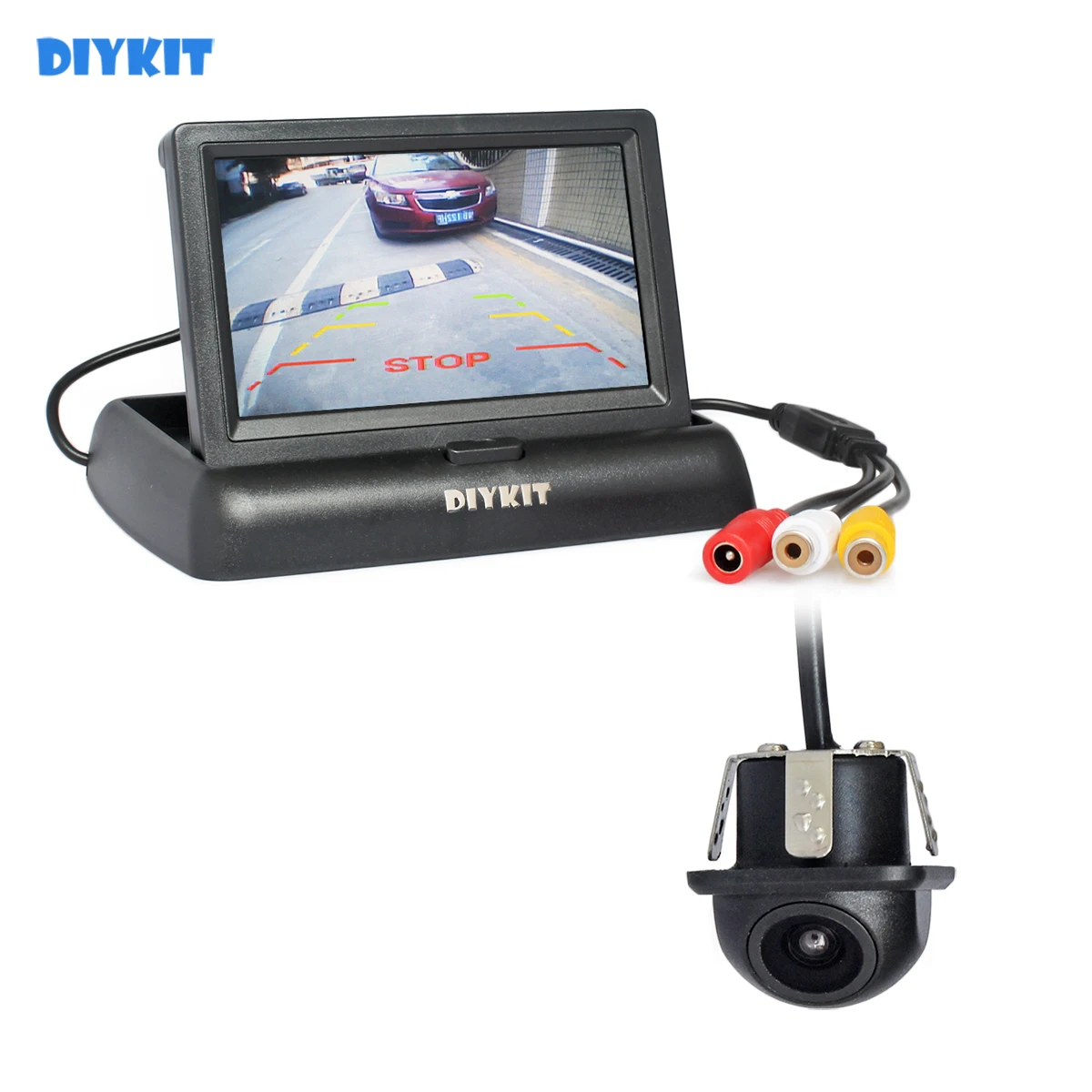Камера заднего вида DIYKIT 4 3 дюйма автомобильный монитор с ЖК-дисплеем система