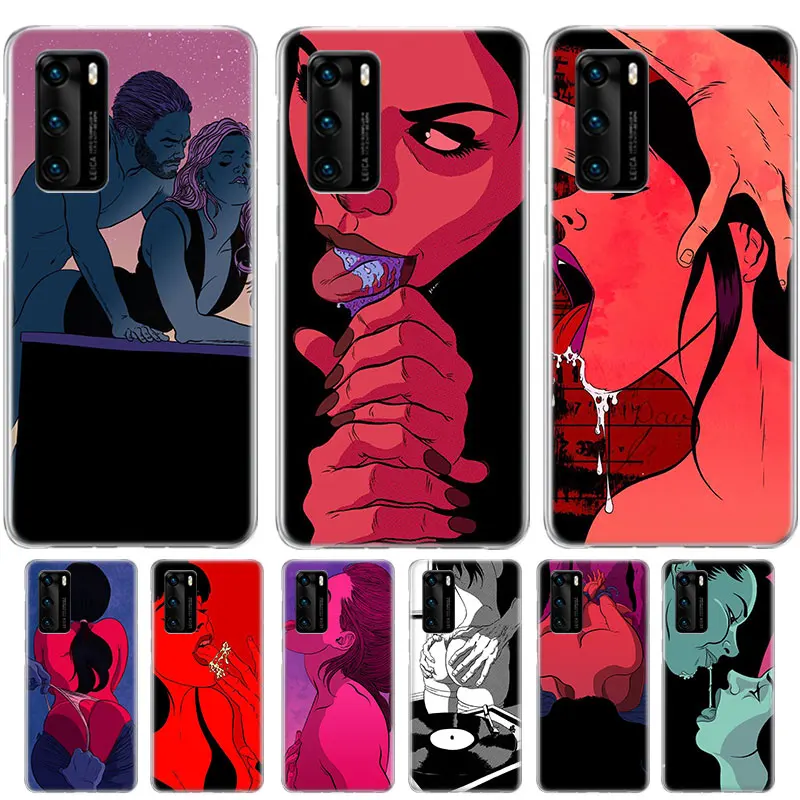 

Hot Girls Bikini Sexy Case For Huawei Mate 40E 40 30 Pro + 20 10 lite Y5 Y6 Y7 Y9 2019 Silicone Soft TUP Cover Coque