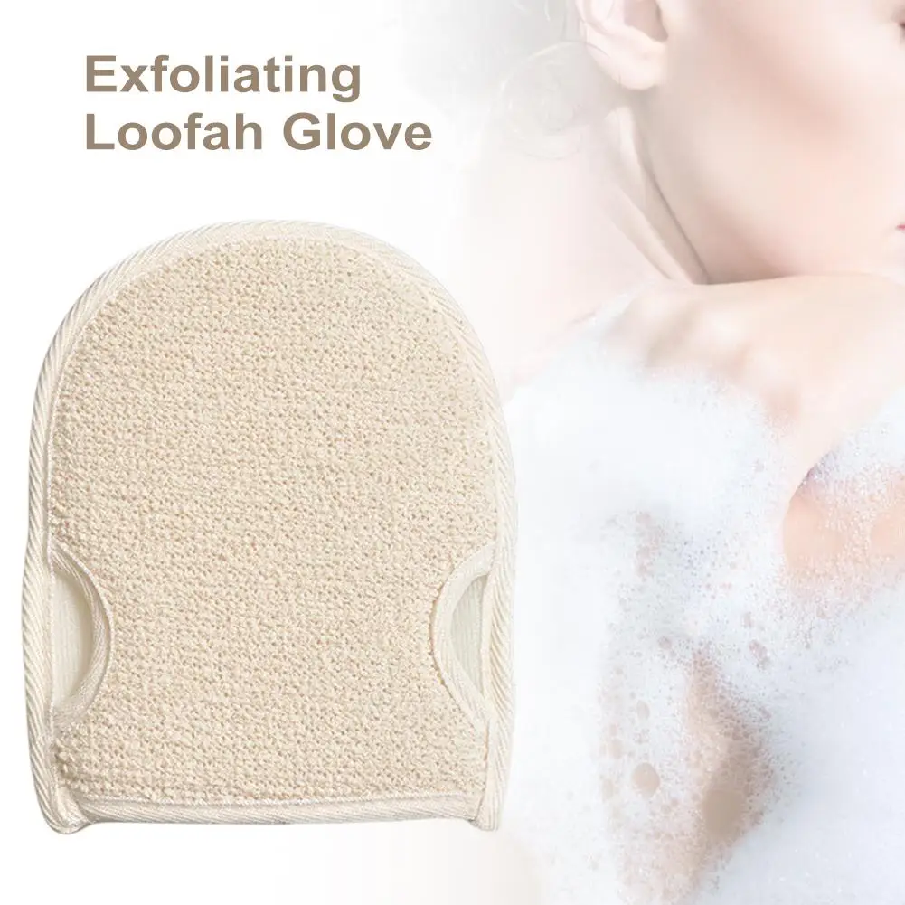 Отшелушивающие перчатки Loofah мягкий скраб для тела губка Коврик ванны скруббер
