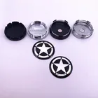 4 шт., 56 мм, 60 мм, горячая Распродажа, знак пентаграммы, автомобильный логотип, колпачок колеса, обод, значок, пылезащитные Чехлы, декоративные креативные наклейки с эмблемой
