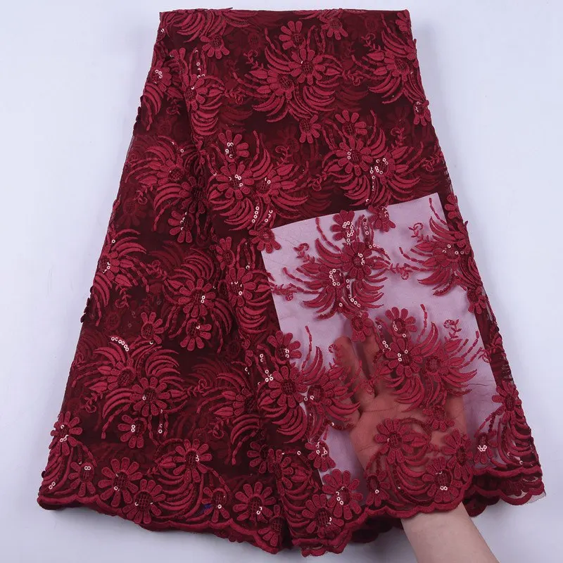 Африканская кружевная ткань 2020 Высокое качество чистый белый французский Тюль с