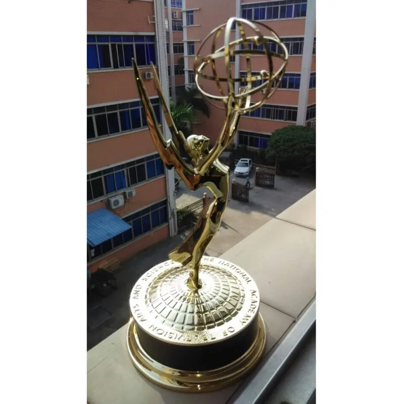 Настоящий металлический трофей Emmy 1:1 30 см прямые продажи с завода награда подарок
