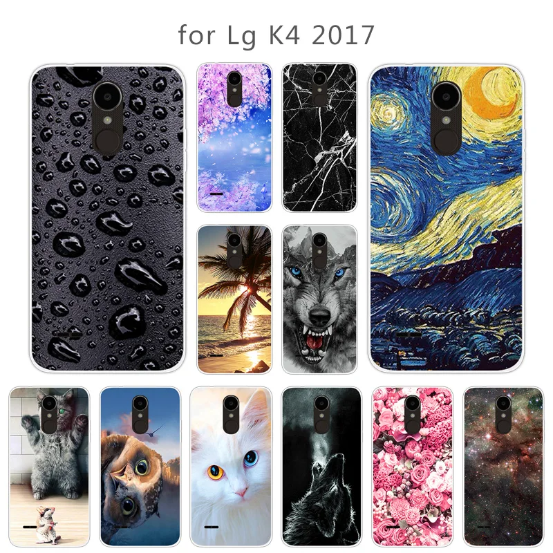 Мягкий силиконовый чехол для LG K5 K4 K9 K8 2018 2017 ЕС Версия K10 LTE Чехол ТПУ страсть
