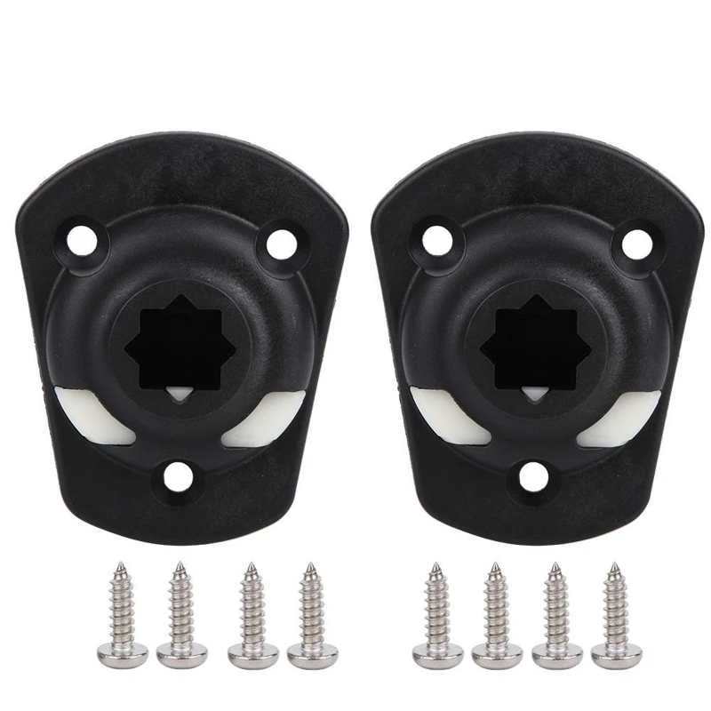 

2 Pcs Inflatable Boat Kayak Rod Holder Mount Base with Screws Boat Canoe Slide Rail Kayak Fishing Rod DIY Mount Base