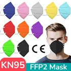 5 слоев KN95 маска для лица FFP2 маска для рта защитные маски мягкие 95% фильтрация pm2.5 маска ffp2mask anit пыль Сертификация CE