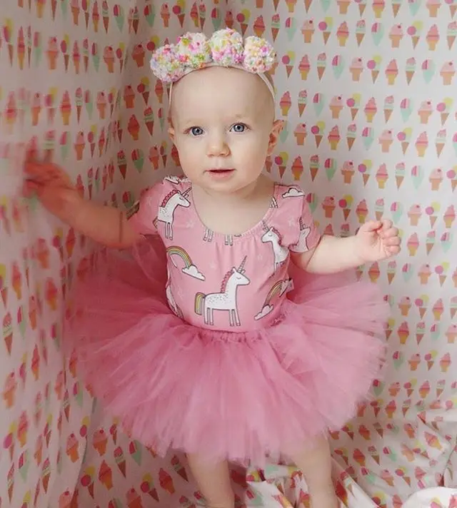 Комплект летней одежды из 2 предметов для маленьких девочек Милая футболка Топы +