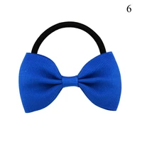 Baby Girls Bowknot Polyester Headband Newborn Elastic Candy Color Headwear Accessories Hair Ring Child Kids Hair Band Gift Sweet