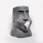 Креативный держатель для бумаги Остров Пасхи Moai, коробка для салфеток, каменная фигурка, держатель для бумаги, 3D органайзер для санитарной бумаги