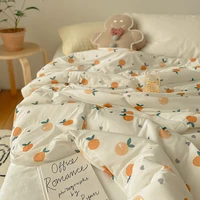 ins ice silk summer blanket washable summer double air conditioning duvet single bed thin quilt spring and autumn