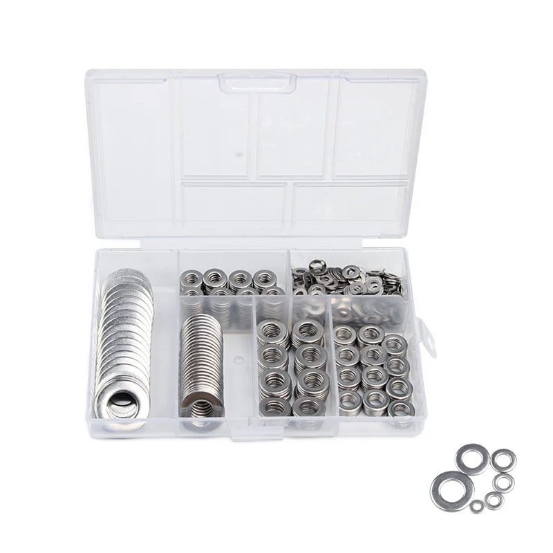 

Шайба из нержавеющей стали M3, M4, M5, M6, M8, M10, 660 шт.