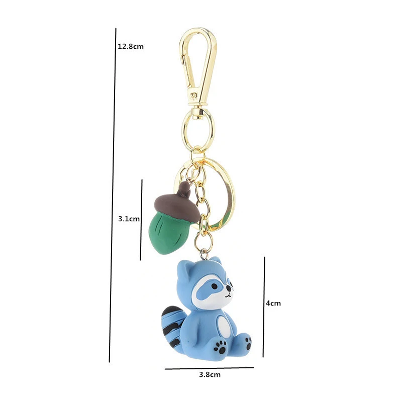 

Fashion Cute Squirrel Keychain Key ring Exquisite Bag Car Pendant Squirrel And Its Pine Nut Keychain