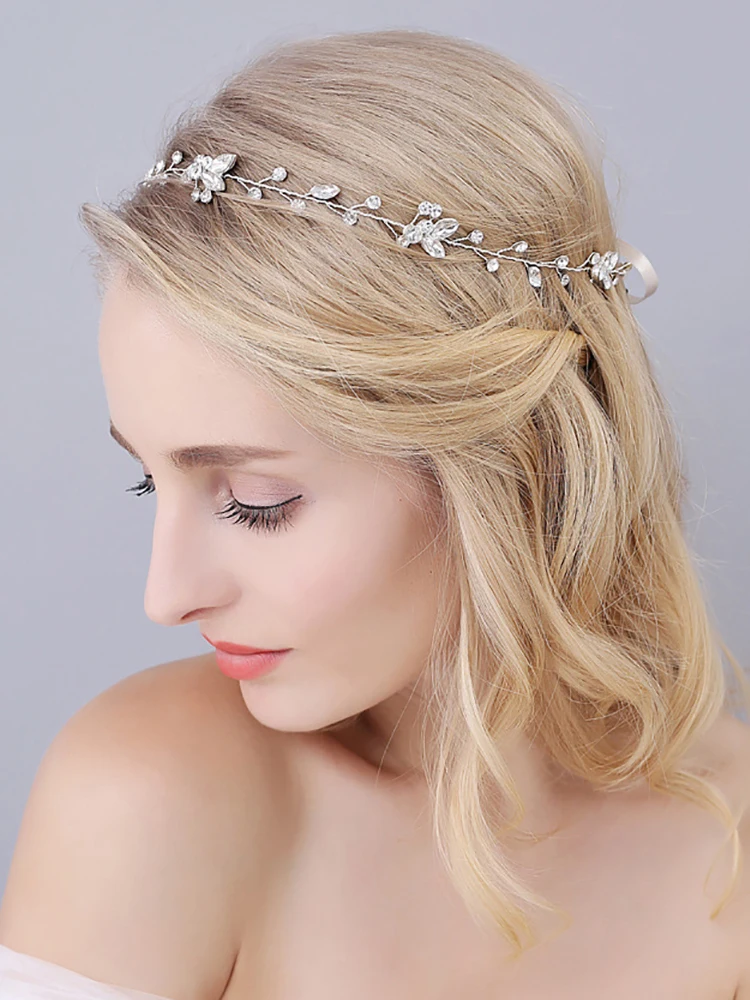 Аристократические золотые серебряные стразы Кристалл модная резинка для волос