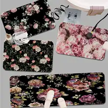 Big Promotion Pink Flower Vase Printed Flannel Floor Mat Bathroom Decor Carpet Non-Slip For Living Room Kitchen Welcome Doormat (3)