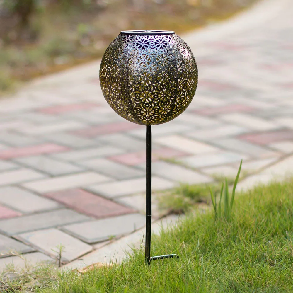 

Garden Solar Light Globe Stake Lawn Lamp IP44 Water-resistant Outdoor Lights for Walkway Courtyard Paths Warm White LEDs Lamp