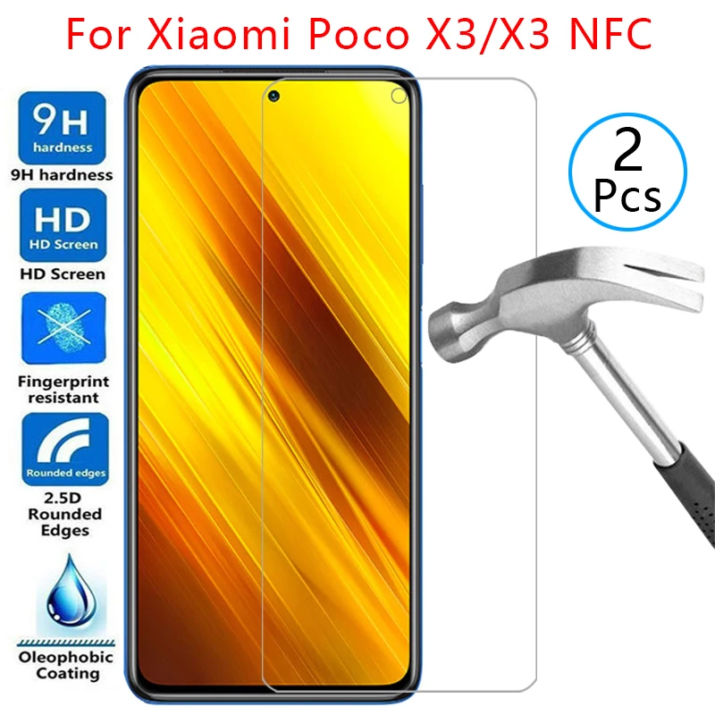 

tempered glass screen protector for xiaomi poco x3 nfc case cover on ksiomi xiomi pocox3 x 3 3x x3nfc protective phone coque bag