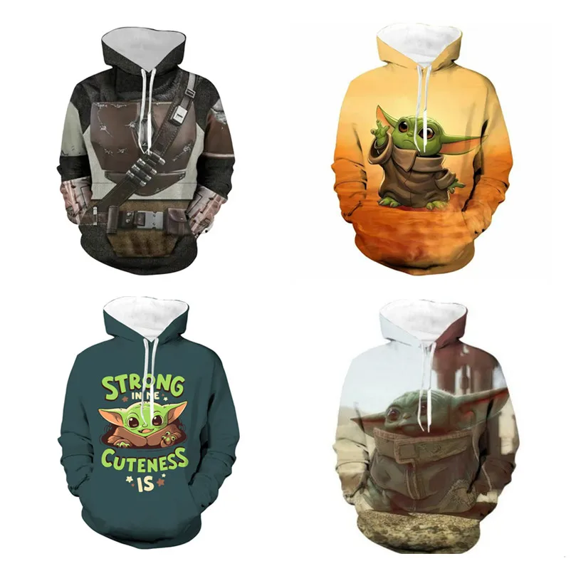 2020 детский пуловер мандалорские войны для Йоды куртка с капюшоном пальто