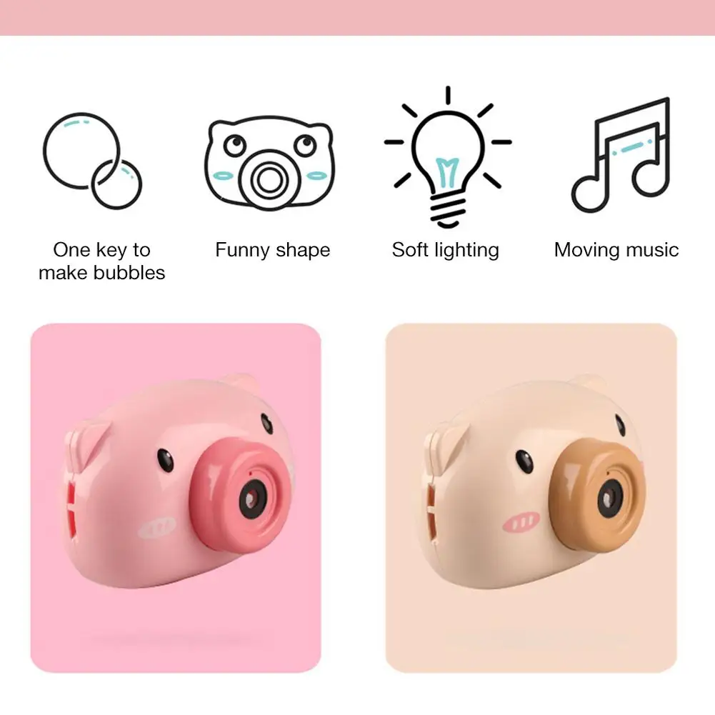 

2020 NEW Bubble Camera Electric Music Light Bubble Blower Camera Children's Summer Outdoor Children Toys