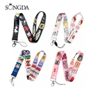 Шнурок для ключей для ТВ-шоу друзей, висячий шнурок для сотового телефона, USB-шнурок для ID-карты, держатель для ключей, женские шнурки сделай сам, подарок для лучших друзей