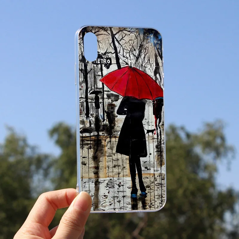 

Soft phone case for iphone 11 pro max X XR XS 6s 6 7 8 plus cover se 5s 5 10 luxury Transparent TPU shell Girl art Pattern coque