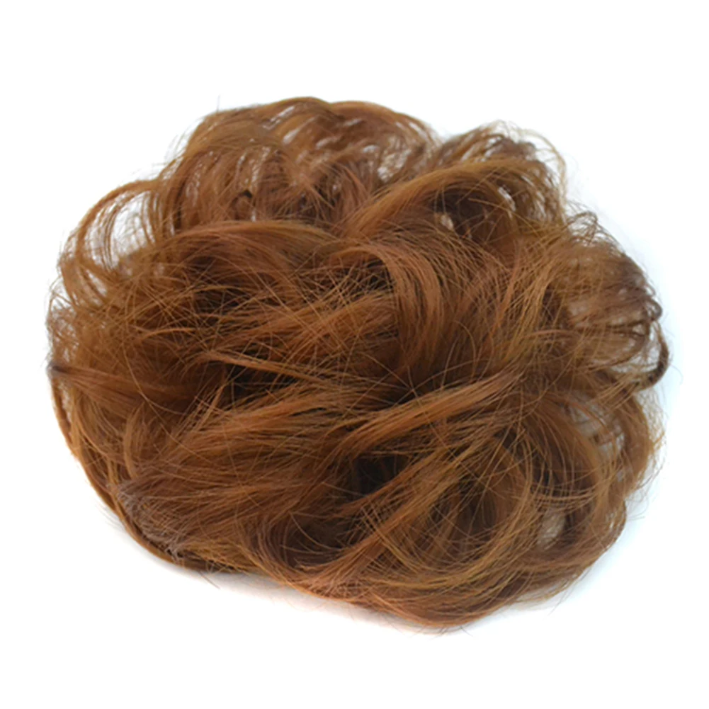 Женские волнистые волосы в форме пончика конского хвоста для наращивания парик