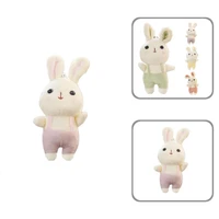 rabbit doll creative wide application portable overalls bunny doll for backpack rabbit pendant rabbit plush toy
