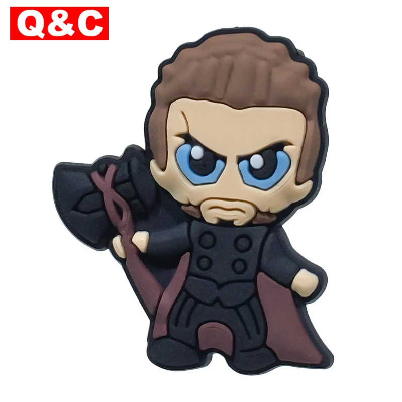 2 шт Мстители 3-INFINITY WAR ПВХ обувь Подвески Аксессуары для обуви обувь украшения обуви пряжки аксессуары подходят браслеты Croc J - Цвет: A9-(2pcs)