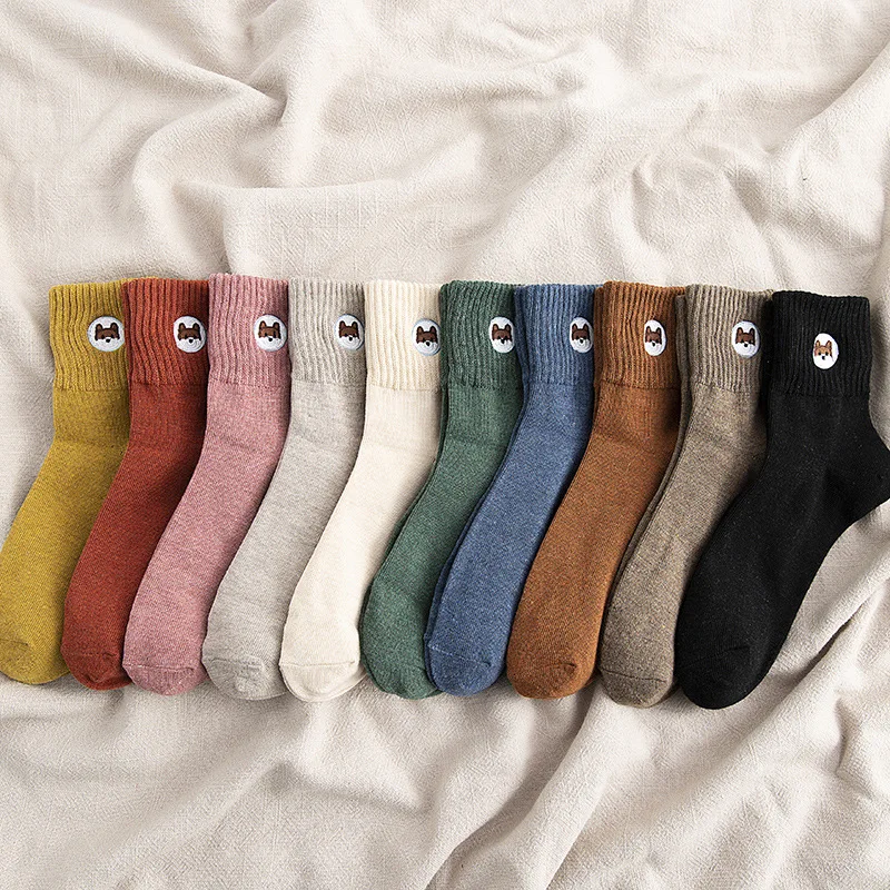 

Носки женские Короткие хлопковые, Осень-зима