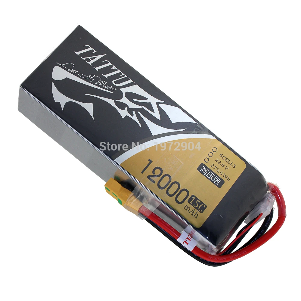 HV 6S 12000mah Tattu Plus 6S 22,2 V LiPo умный аккумулятор 4S 10000mah 12000mah 16000mah 22000mAh Plus 25C с разъемом AS150 XT150 для беспилотного летательного аппарата - Цвет: HV 6S 12000mah