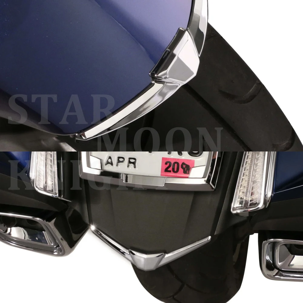 1 шт. ABS хромированный чехол для передних и задних крышек мотоцикла накладка