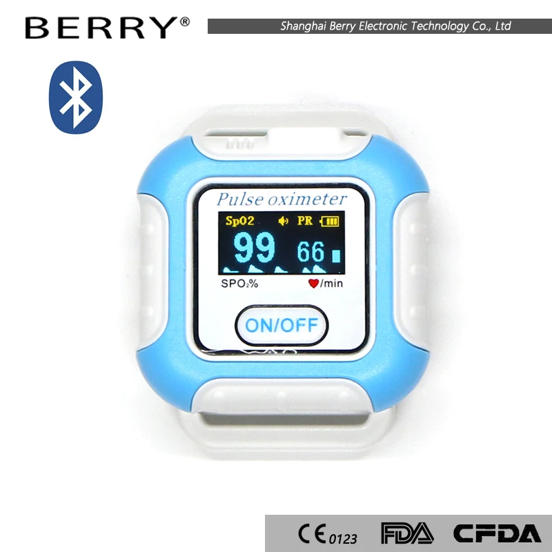 BERRY BM2000A Sleep Apnea Pulse Oximeter with Oled display with Bluetooth APP