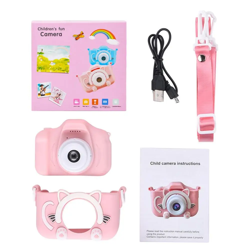

Kids Digital HD 1080P Video Camera Toys Dual Camera 2.0 Inch Color Display Kids Birthday Gift Toys For Children