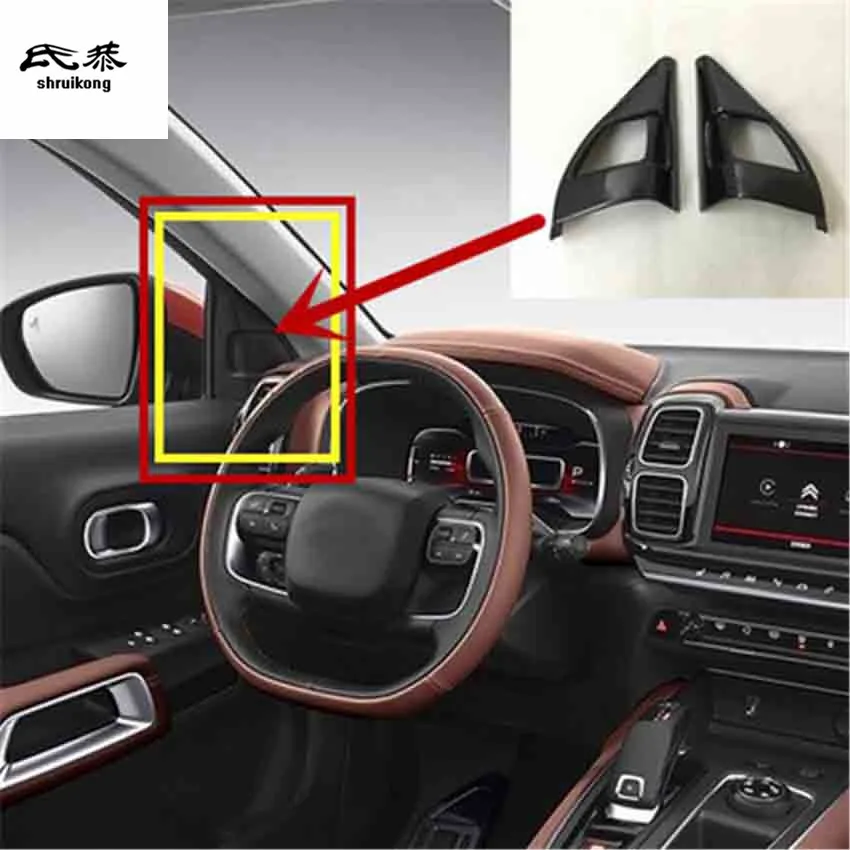 Декоративная крышка для колонки из АБС-углеродного волокна 2 шт./лот 2017 2018 2019 Citroen