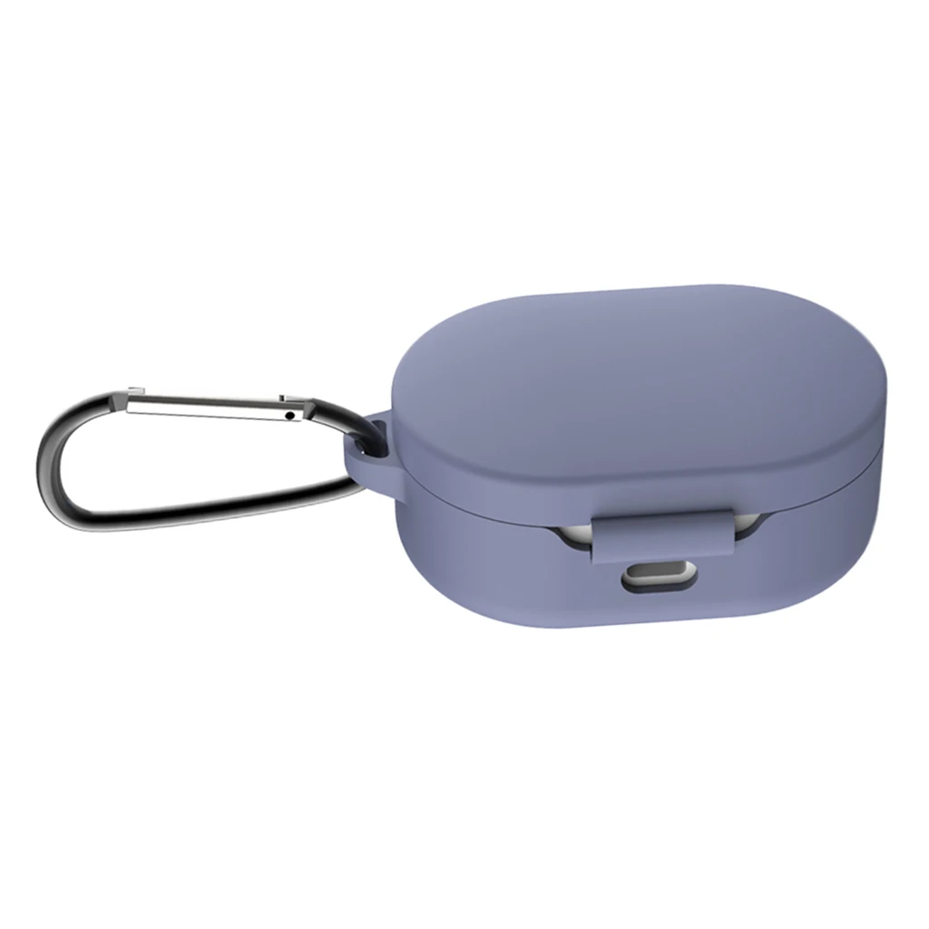 Purple 71 x 46 x 31 Силиконовый защитный чехол с кольцом для Xiaomi mi Red mi AirDots наушники Bluetooth модные беспроводные наушники - Цвет: Purple 71 x 46 x 31