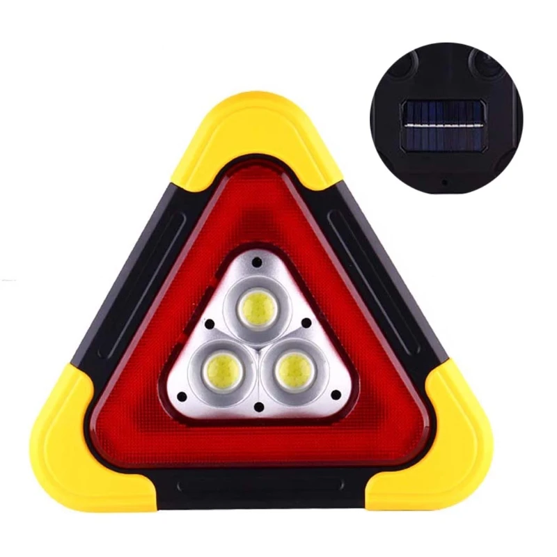 

B2RC Multi Function Triangle Warning Sign Car LED Work light Road Safety Emergency Breakdown Alarm lamp , Flashing light on hand