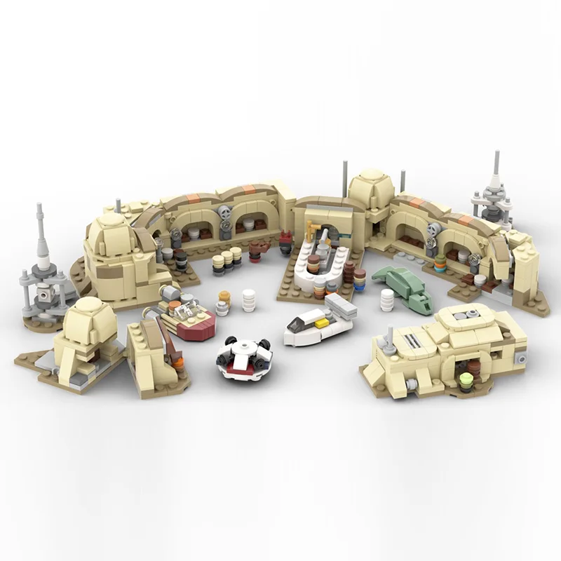 

MOC 2021 Hope For Star of Space Wars Series Mos Eisley Cantina Building Blocks Bricks House Construction Hut Model Toy Kid Gift