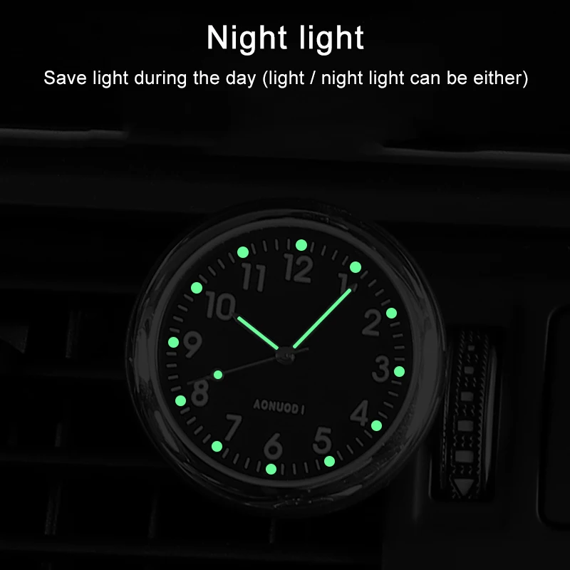 Часы освежитель воздуха для украшения интерьера автомобиля светящиеся часы