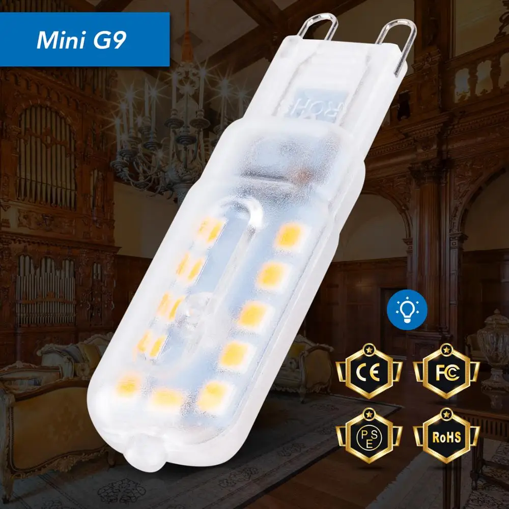 

G9 LED Bulb Corn Lamp 220V Halogen LED Lamp 3W Smart Light Mini Bulb LED G9 5W Spotlight For Chandelier Replace 2835 Home Lights