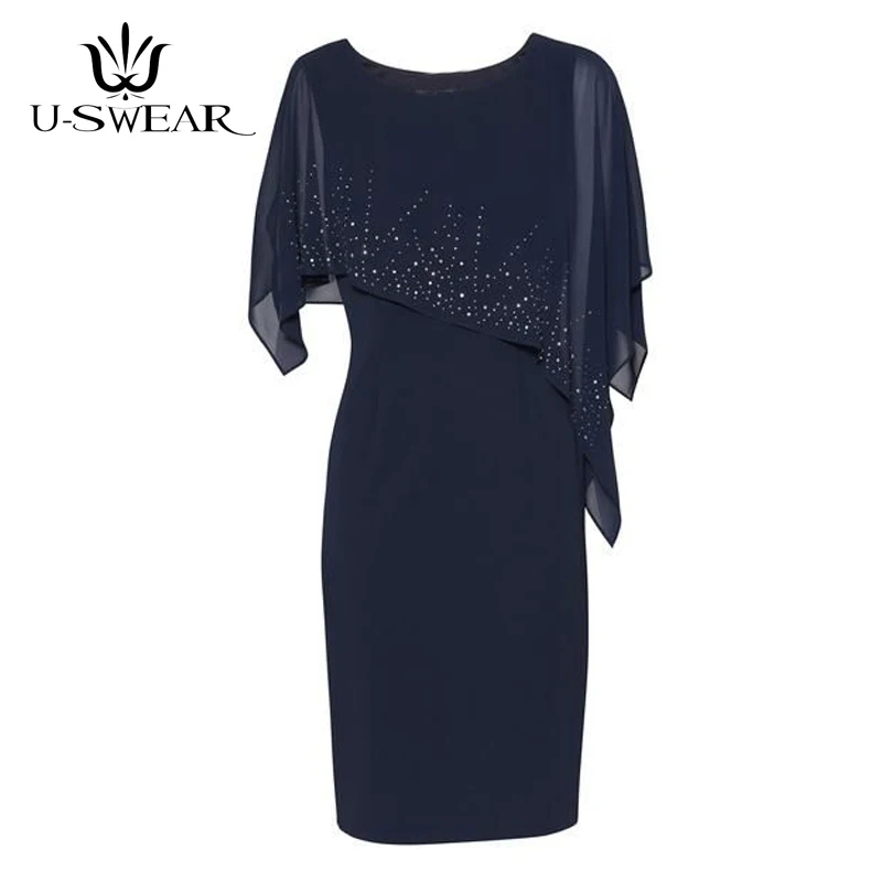 Платья для матери невесты шифоновое платье с бусинами короткое Vestido Mae Da Noiva