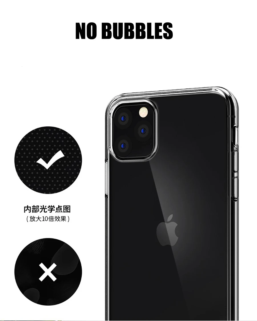 Прозрачный чехол для iphone 11, противоударный силиконовый чехол для iphone 11 Pro Max, мягкий чехол из ТПУ для iphone X, XR, XS, прозрачный чехол