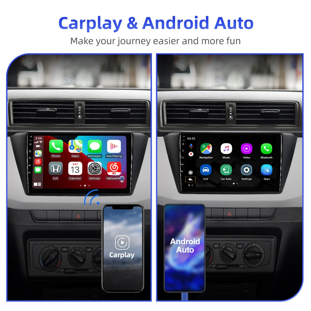 Автомобильный радиоприемник ISUDAR T68 Android10 для Skoda Fabia 2015 2016 2017 2018 2019 GPS-навигация